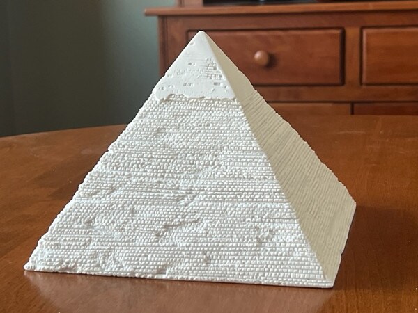 Marble Alabaster Egreagia Italian Pyramid Egyptian Sculptures Statuees